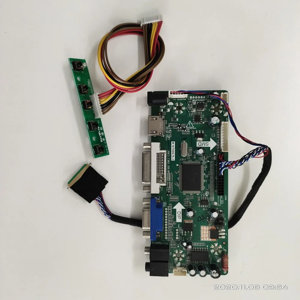 

Kit for B156HW01 V6 B156HW01 V M.NT68676 1920x1080 HDMI-compatible+DVI+VGA panel Display monitor Controller Board LCD LED