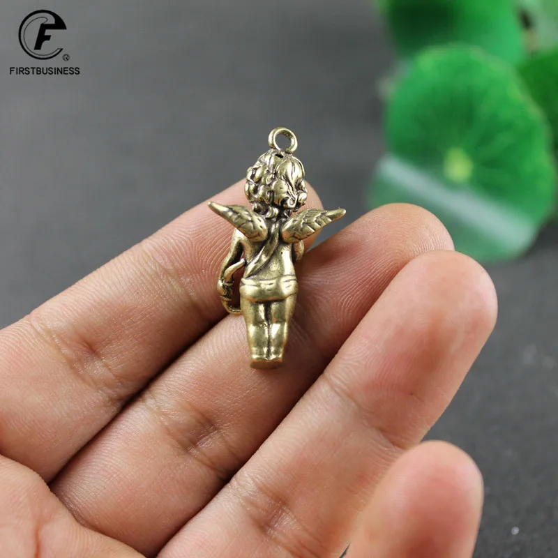 Медный статуя Купидона Бог любви в стиле ретро маленькие украшения латунные