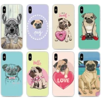 funny pug puppy phone case for bq aquaris x2 x pro u u2 lite v x5 e5 m5 e5s c vs vsmart joy active 1 plus 5035 5059 fundas