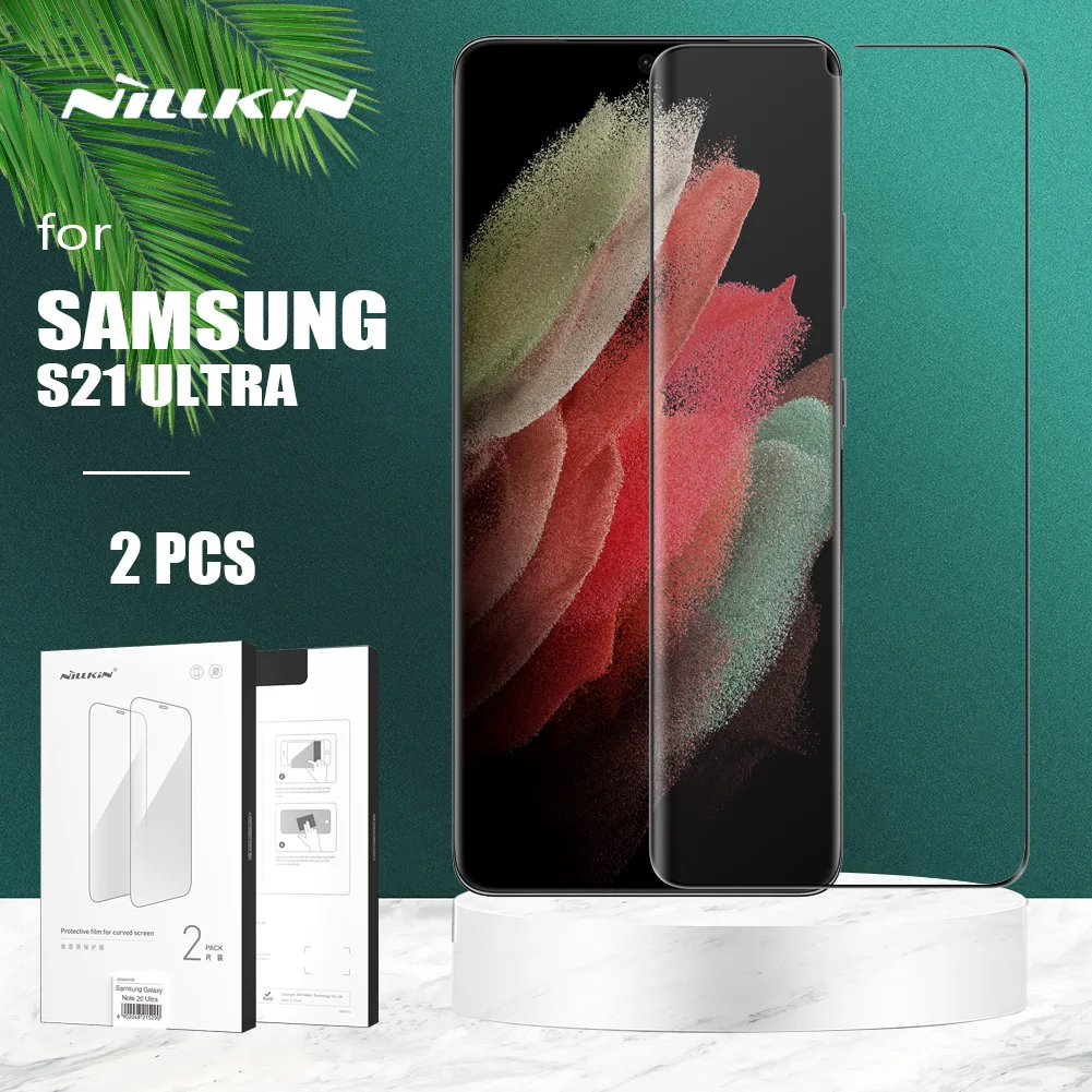 Nillkin-Protector de pantalla para Samsung Galaxy S21, pel&iacute;cula curvada resistente al agua, Ultra protectora-0