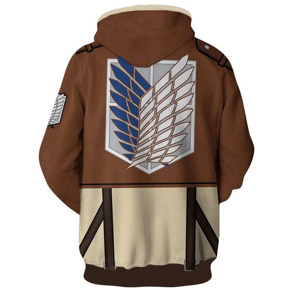 Обувь для косплея по аниме атака на Титанов (Shingeki no Kyojin) 3D толстовки с капюшоном