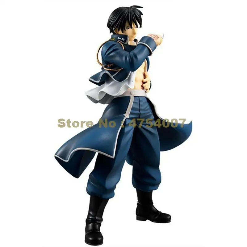 Аниме полностью Металлическая экшн фигурка alchemist roy mustang из ПВХ Коллекционная