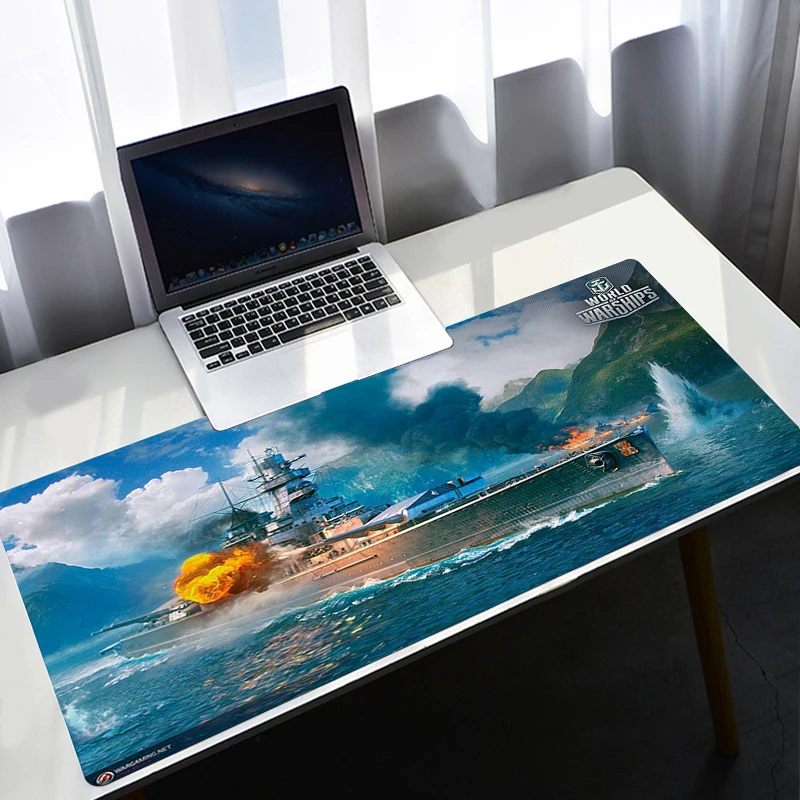 Большой коврик для мыши с аниме World Of warship резиновые скоростные настольные