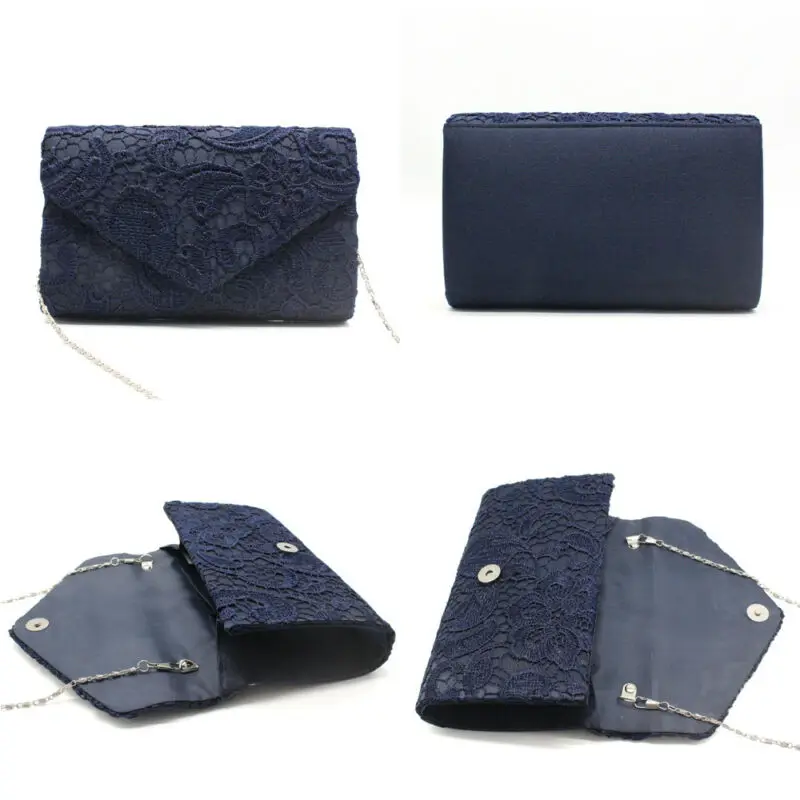 Уникальная женская вечерняя сумочка с цветочной кружевной вышивкой вечерние