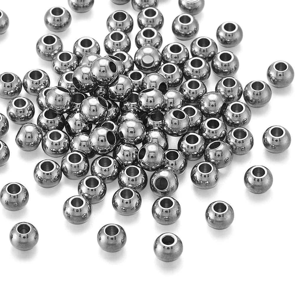Шарики из нержавеющей стали металлические с большим отверстием 100 для