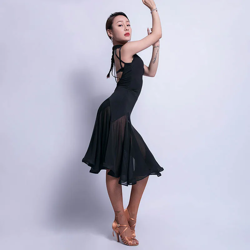 Сексуальное платье для латинских танцев Танго сальсы бальных тренировок женские