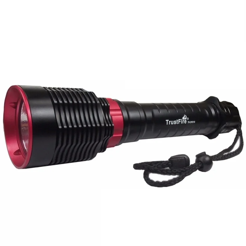 no battery TrustFire TR-DF010 Cree XHP70 желтый Светильник 3000 K/белый 6500K 1600 люмен Дайвинг светодиодный светильник-вспышка-черный(2x26650/2x32650 - Испускаемый цвет: no battery