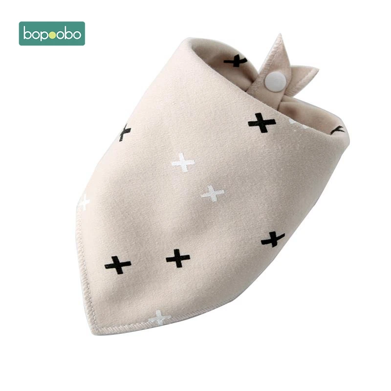 Bopoobo/1 шт.; детский нагрудник; Хлопковое полотенце; шарф для ребенка; слюнявчик; предметы для новорожденных; хлопковые банданы; нагрудники для кормления; детские вещи - Цвет: Beige Bib
