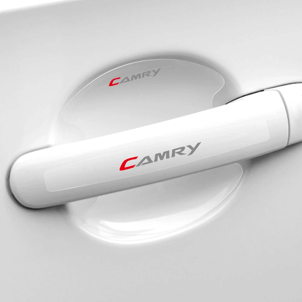 Для Toyota Corolla Yaris Rav4 Avensis Auris Camry C-hr 86 Prius 8pcs PVC Пленка-защита для ручки двери автомобиля от царапин.