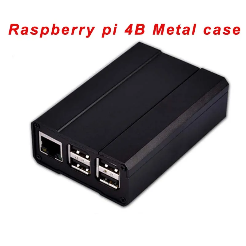 Raspberry Pi 4 Алюминиевый корпус серебристый/черный защитный жесткий металлический