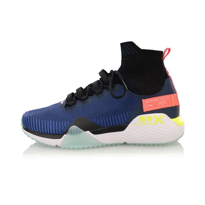 AFJP003-5H Li-Ning Men NO BOUNDARIES Training Shoes Cushion Mono Yarn Breathable High-Cut LiNing CLOUD Sport Shoes Sneakers AFJP003 YXX048 - Цвет: AFJP003-5H