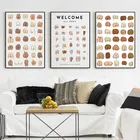 Милый Настенный декор в ванную комнату, привлекательные пуговицы, коллаж, современный фотопостер, холст, картина, печать, забавное тело, знак, картины, украшение