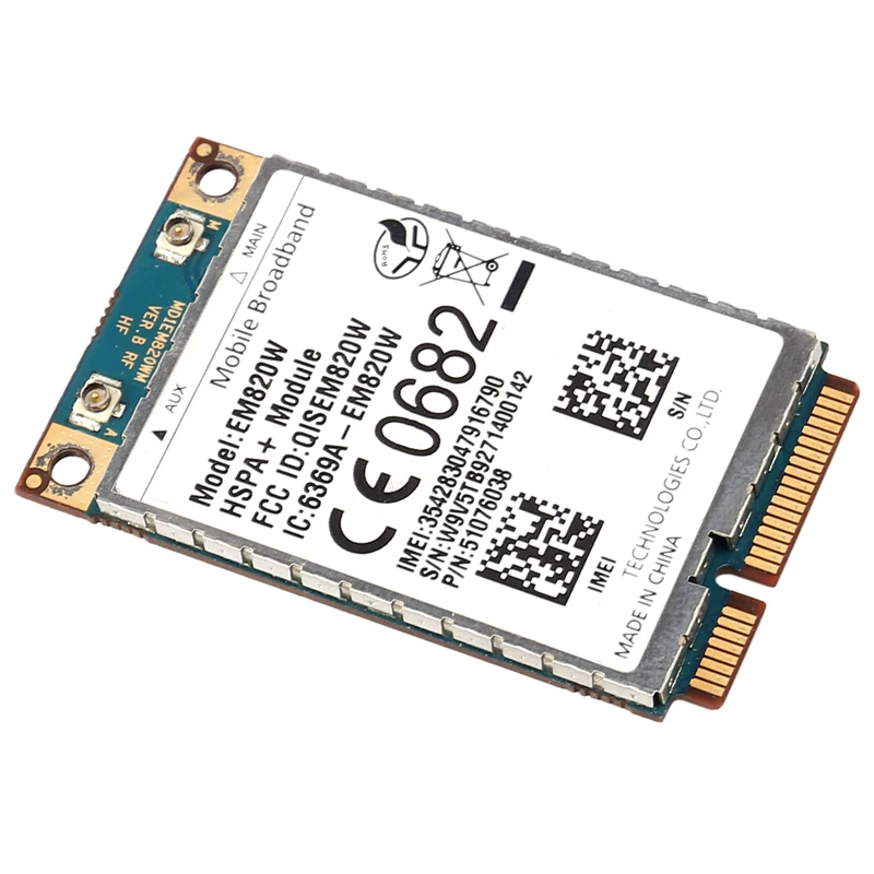 EM820W Wi Fi карта Mini Pcie 3G EDGE GPRS HSPA WCDMA беспроводной модуль UMTS/HSDPA/HSUPA/PA + GPS|Сетевые карты|