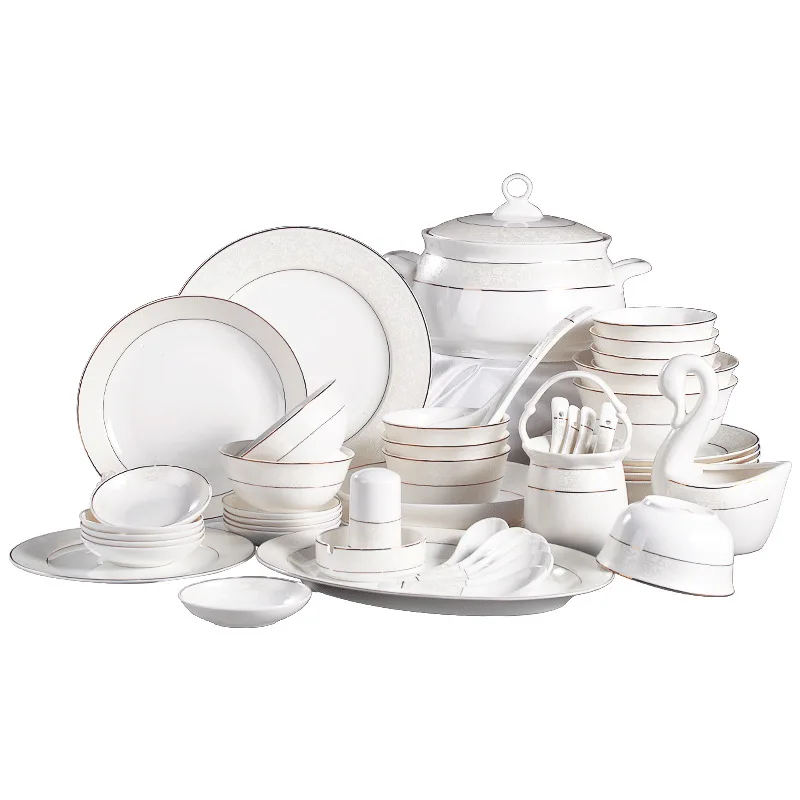 Столовые приборы столовые сервировочные тарелки миски для супа ложки набор
