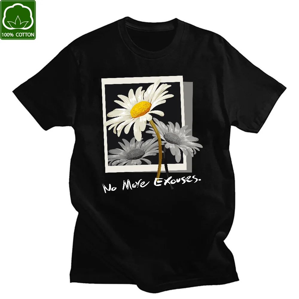 G dragon-Camiseta de algodón de manga corta Unisex, camisa de crisantemo daisy, Vintage, informal, de los 90, 2021