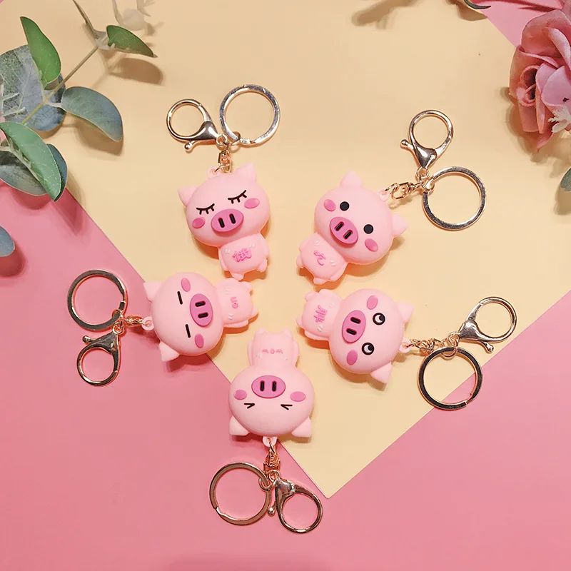 Милый розовый брелок с поросенком мультфильм кукла подвеска на рюкзак защита