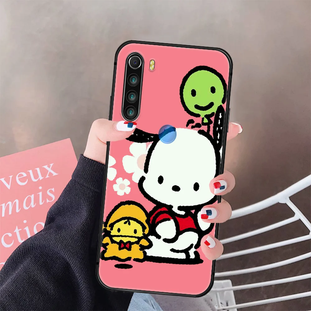 

Cute Cartoon Pochacco Dog Phone Case Cover Hull For XIAOMI Redmi 7a 8a S2 K20 NOTE 5 5a 6 7 8 8t 9 9s Pro Max black Back