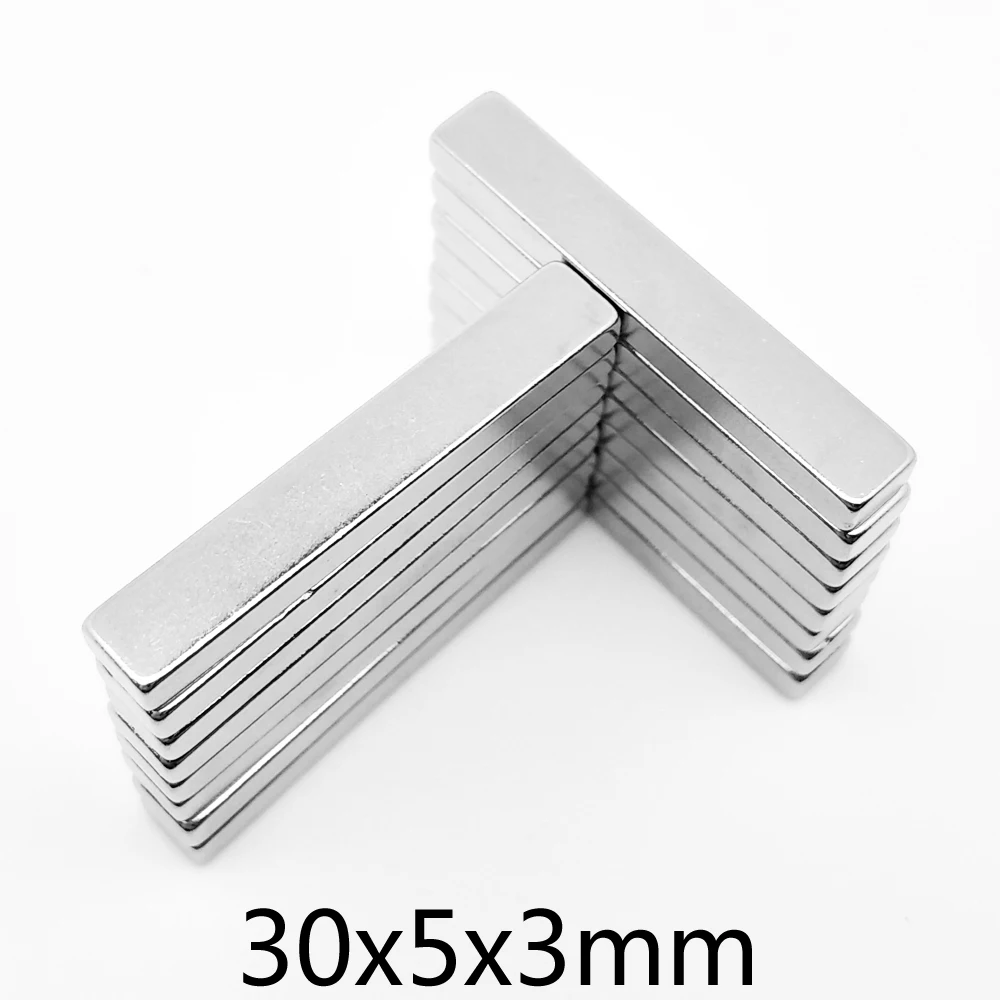 

5/10/20/50/100/150PCS 30x5x3mm Quadrate Rare Earth Neodymium Magnet Strong 30x5x3 Block Search Magnet Sheet 30*5*3 mm