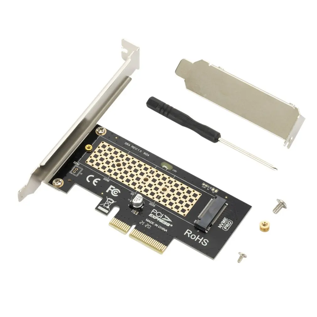 

Converter Card M.2 NVMe SSD Express Card M Key to PCIE 3.0 X4 Adapter External SSD Support 2230-2280 Size M.2 Full Speed