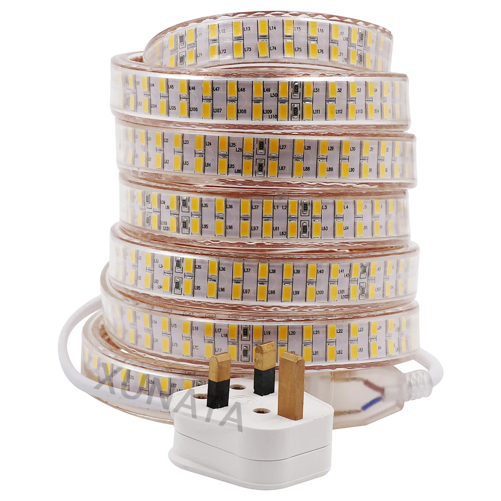 Tanie 220V LED pasek 5730 wysokie bezpieczeństwo o wysokiej jasności 240 sklep