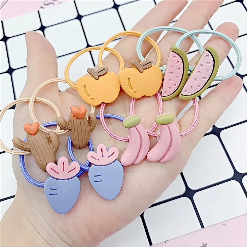 1 пара Детский круг для волос с фруктами милый ободок морковкой повязка девочек