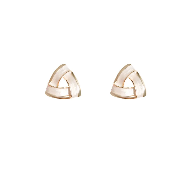 

New simple fashion retro drop oil earrings elegant feminine temperament S925 silver needle earrings