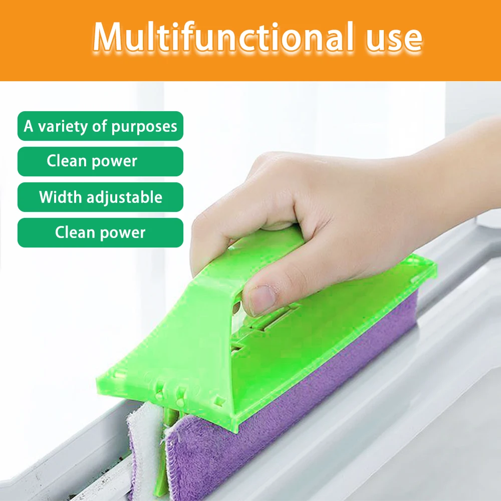 

Adjustable Width Door and Window Groove Cleaning Brush, Hand-held Shovel Cleaning Tool, Suitable for All Corners and Crevices