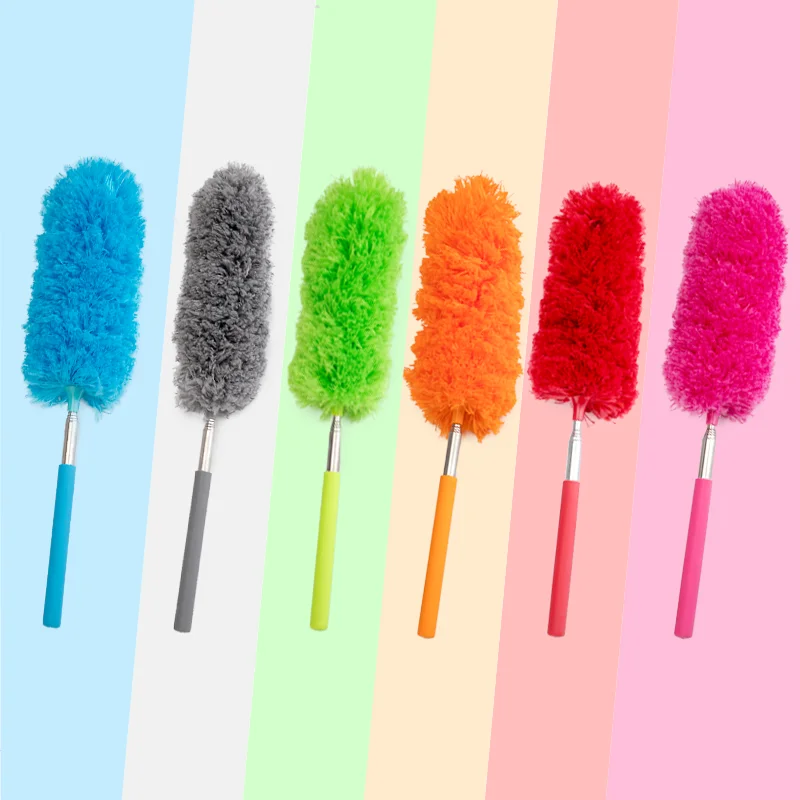 

2021 Duster Accessories Microfiber Dusting Brush Extend Stretch Feather Home Dust Cleaner Car Furniture Household Cleaning Brush