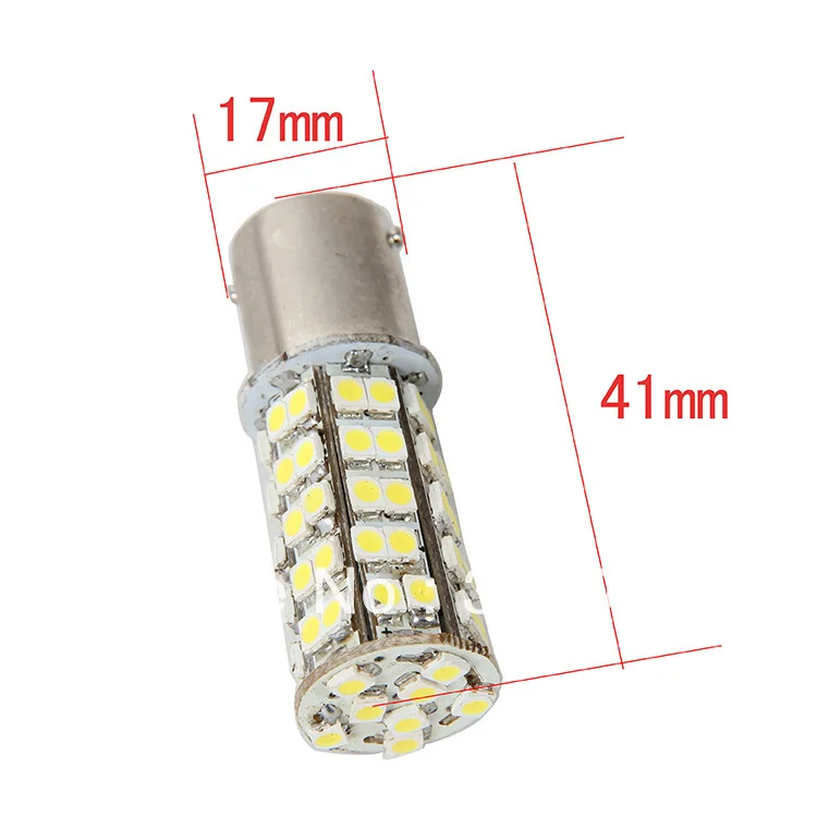 1 шт. 1156 68SMD 1210 белая микродержательная Светодиодная лампа для автомобиля с белым