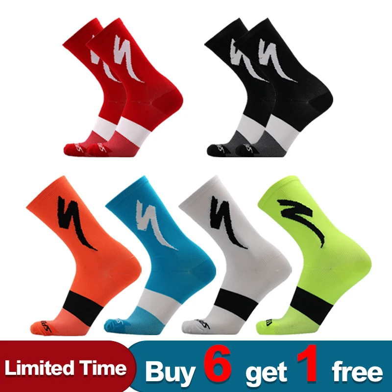 

Men Women Cycling Socks Outdoor Sport Cycling Riding Socks Running Climbing Camping Basketball Socks