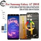 Дисплей A750 с рамкой для Samsung Galaxy A7 2018 экран мобильного телефона ЖК-дисплей A750 SM-A750FDS SM-A750FNDS SM-A750G SM-A750GN сенсорный экран с цифровым преобразователем в сборе