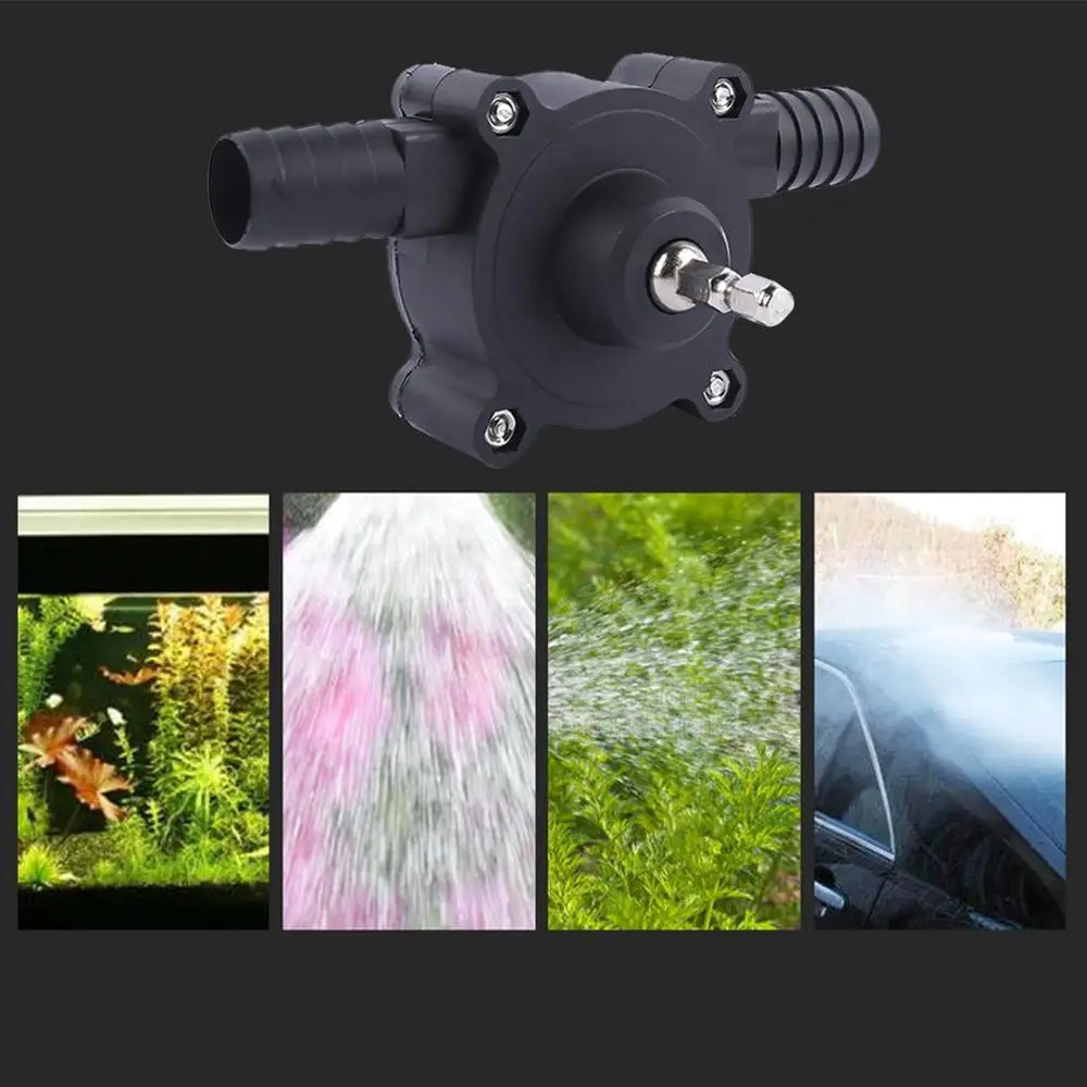 Бытовой маленький ручной насос с электродрелью портативный постоянного тока