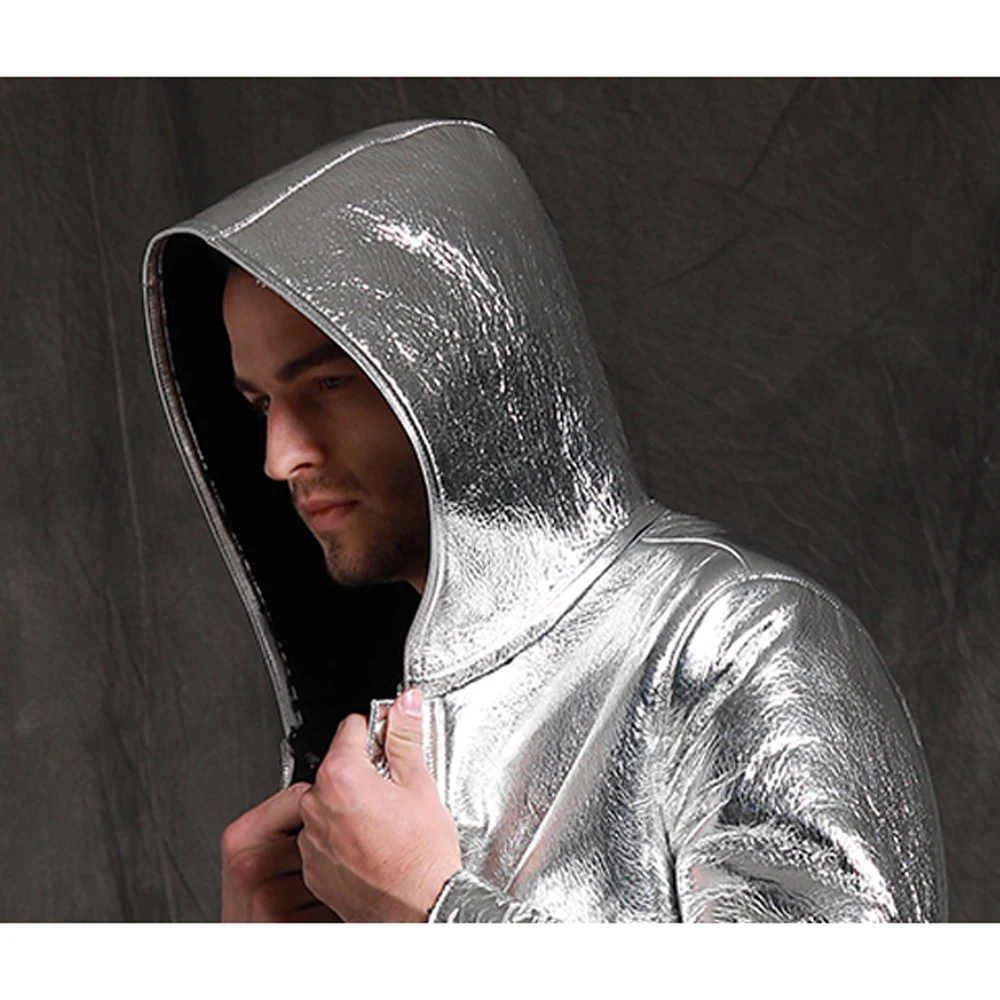 Пальто мужское из натуральной овечьей шкуры с капюшоном | Мужская одежда