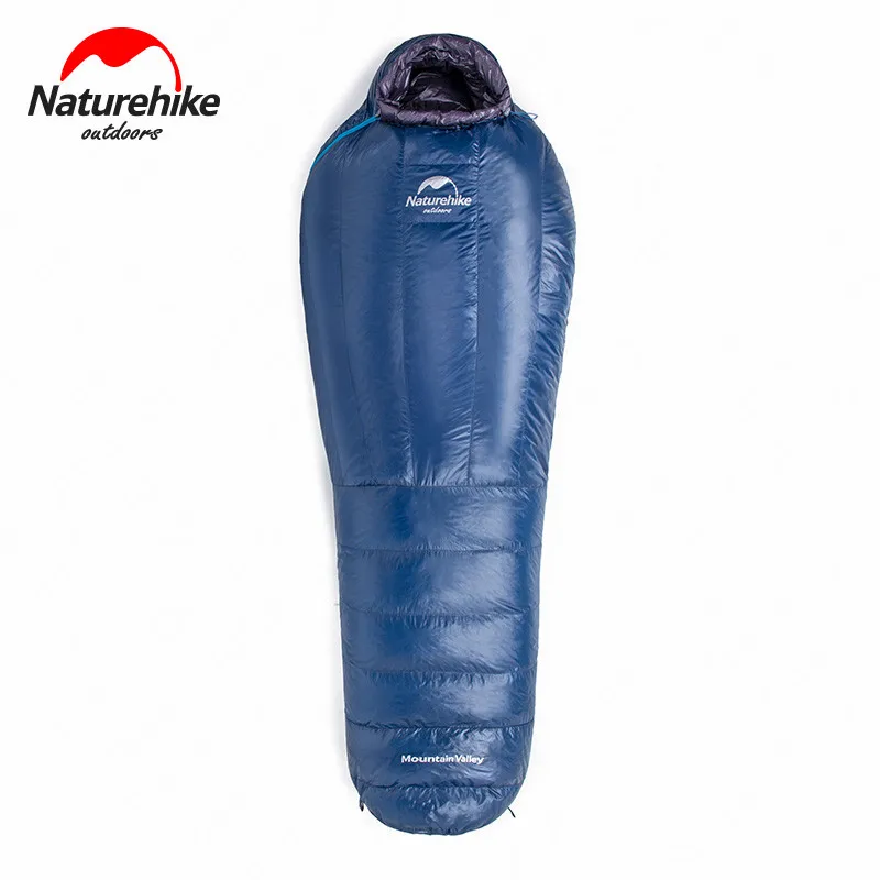 Naturehike Кемпинг гусиный пух заполняющий 800FP зимний спальный мешок 20D нейлон Сверхлегкий утолщенный Мумия водонепроницаемый теплый спальный мешок
