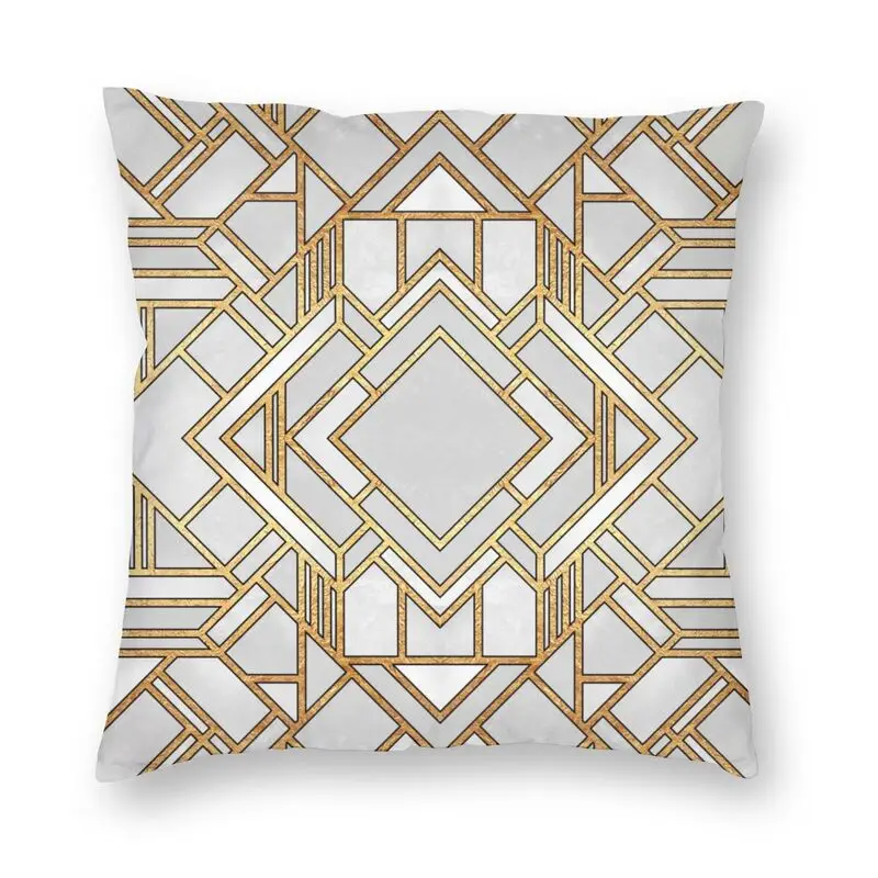 Арт-деко с геометрическим рисунком абстрактным в виде Наволочка на подушку