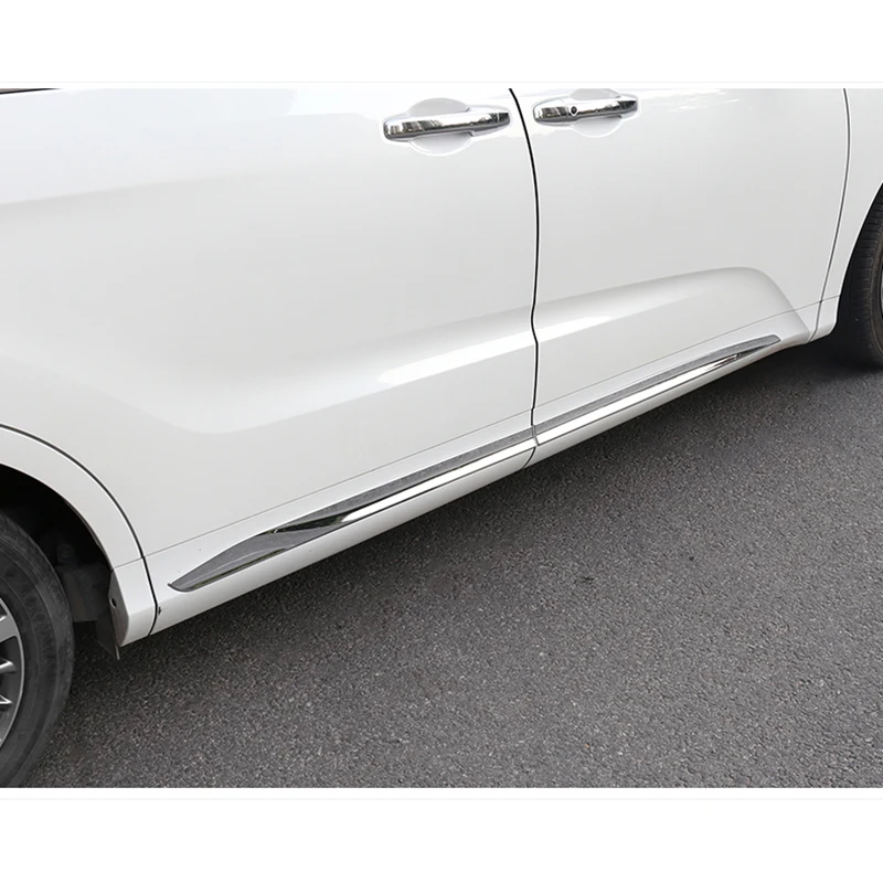 Зеркальная поверхность блестящий серебряный комплект кузова автомобиля из АБС