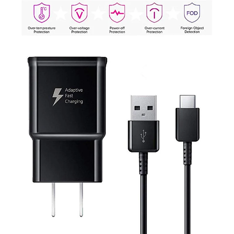 15 Вт Samsung USB адаптер для быстрой зарядки AFC 3 0 кабель передачи данных типа C Galaxy S8 S9