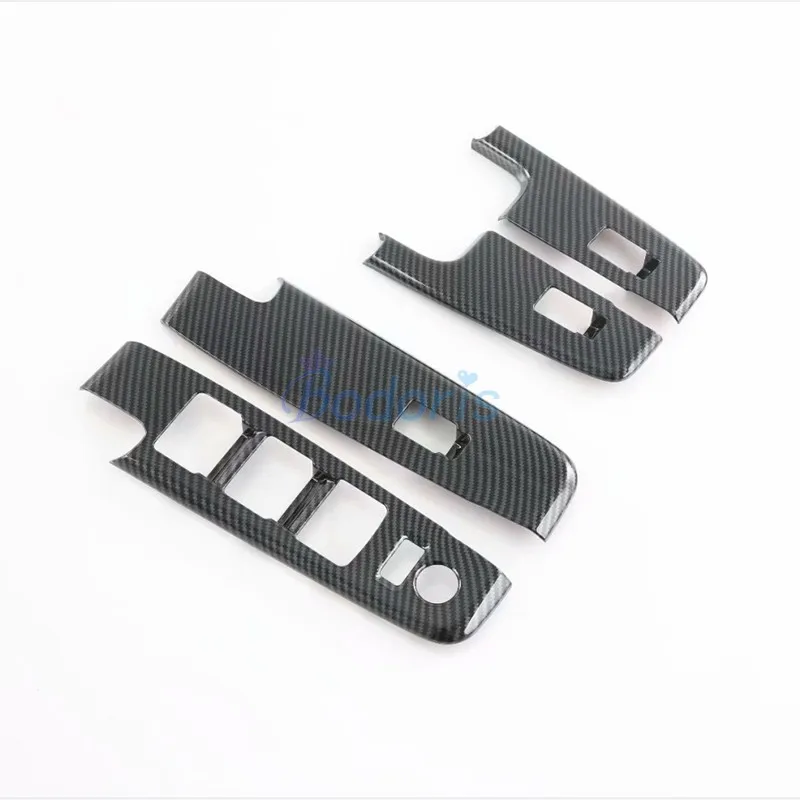 Внутренняя цветная крышка подлокотника из углеродного волокна для двери окон