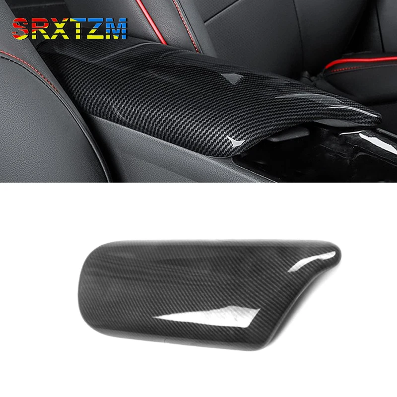 

Автомобильный ящик для хранения из АБС-углеродного волокна, панель, крышка, подлокотник, панель для Toyota C-HR CHR 2016 2017 2018, 2019, оформление в центре