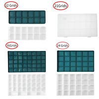 12212436 grids painting box easy to clean drawing container square plastic color mixing case pigment tray art paints pallet