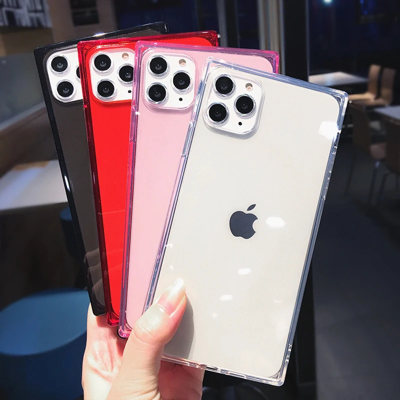 Модный 6D квадратный чехол для телефона для iPhone 11Pro Max XR X 6 6S 7 8 Plus XS Чехлы для Max XR мягкий силиконовый прозрачный чехол Coque подарок