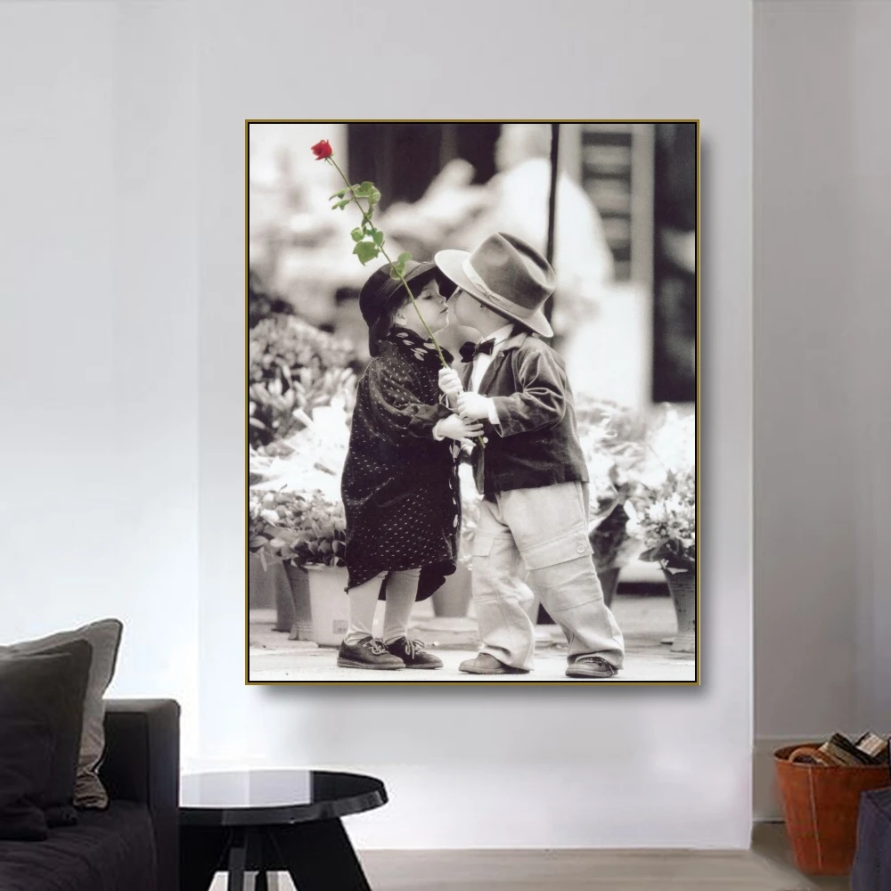 Laeacco детская любовь натюрморт холст живопись плакаты принты для гостиной