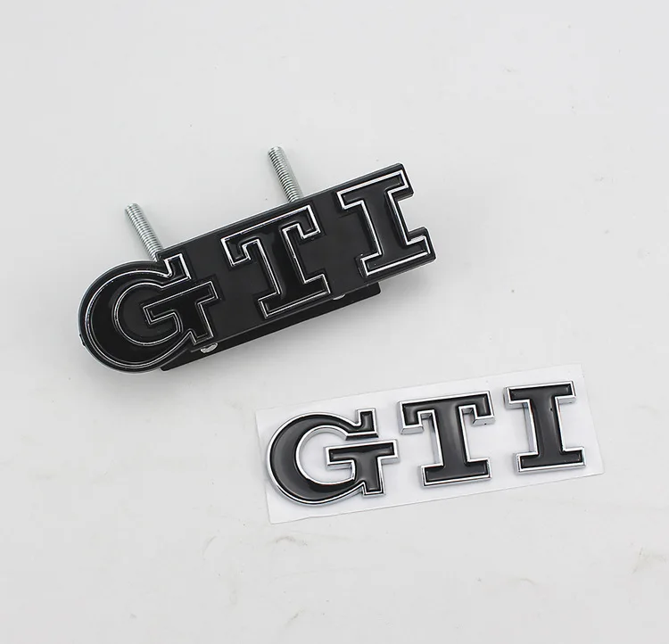 Для Volkswagen Polo, Golf 6 7 GTI Автомобильный логотип Volkswagen GTI наклейки на бампер крутой багажник стандартные автомобильные Логотипы