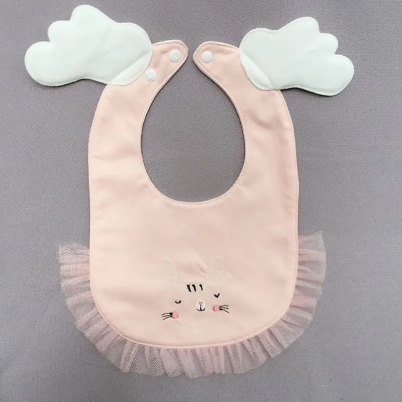 2 шт./компл. Детские Водонепроницаемые хлопковые нагрудники с вышивкой