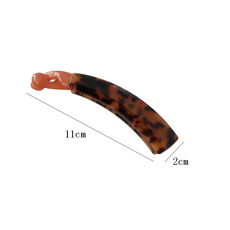 

1PC Banana Hair Clip New Leopard Color Hair Claws Women Barrettes Hairpins Hair Accessories For Girls Ponytail Hoder Hair Clamp