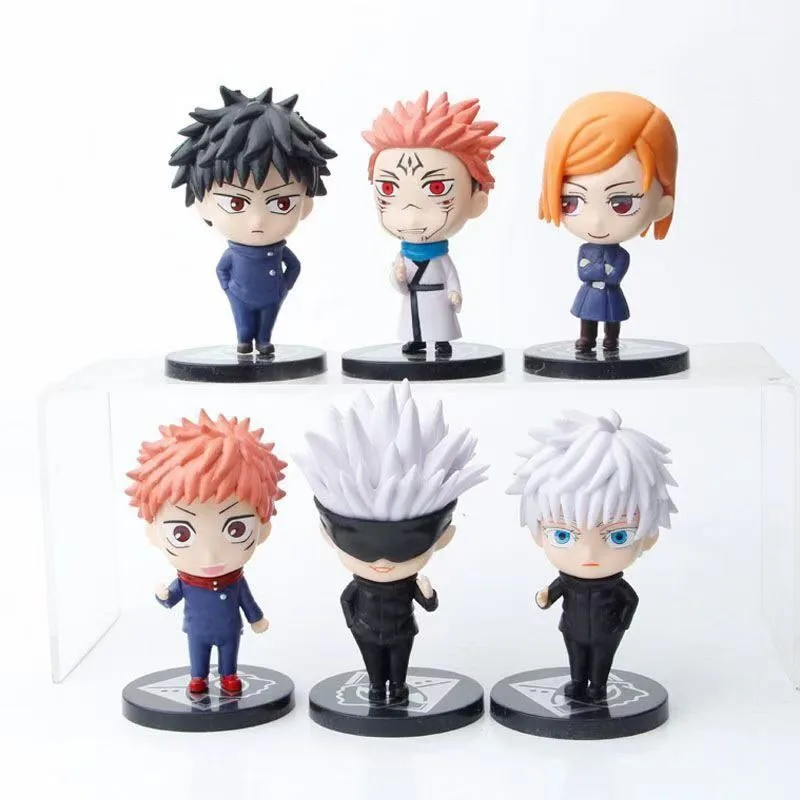 

5-10cm Anime Jujutsu Kaisen Gojo Action Figure Satoru Fushiguro Model Megumi Yuji Itadori Toy Figurines For Boys Toys Gift