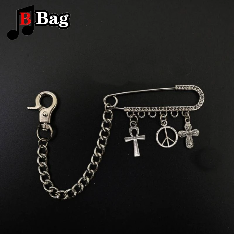 Булавка для сумки аксессуары мужчин и женщин брошь-Крест в стиле панк украшение