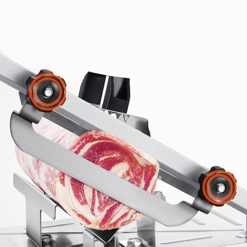 kitchen tools meat slicing machine alloystainless steel household manual thickness adjustable meat and vegetables slicer gadget free global shipping