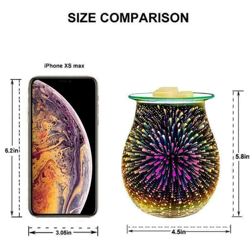 Стекло Электрический диффузор для масла увлажнитель воздуха воск расплава Ладан