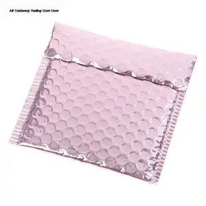 10 шт Розовый Золотой пузырчатый конвертрозовое золото фольга пузырчатая отправка для подарочной упаковки  свадебный мешок и почтовые конверты